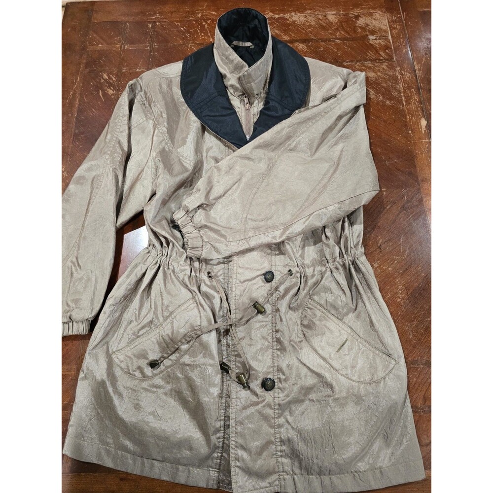 Vintage Fleet Street Women's Sz M Tan/Black Jacket